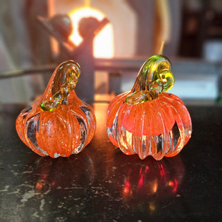 Solid Glass Pumpkin