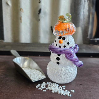 Pumpkin Hat Snowman