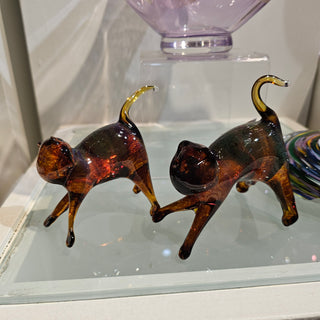 Handmade Glass Cat Figurine