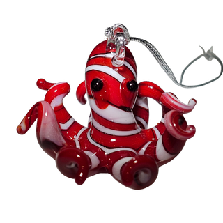 Red Octopus Ornament