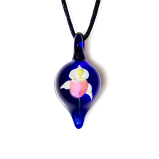 DL Lady Slipper Flower Pendant