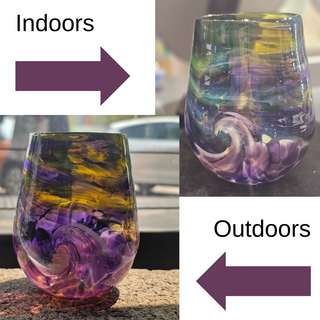Purple Reign Wave Goblet - Limited Edition Celebration of Creativity
