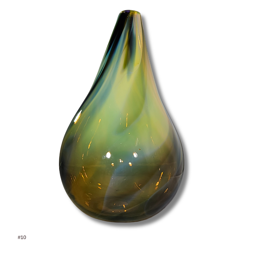 Teardrop Smoky Vase – Lake Superior Art Glass