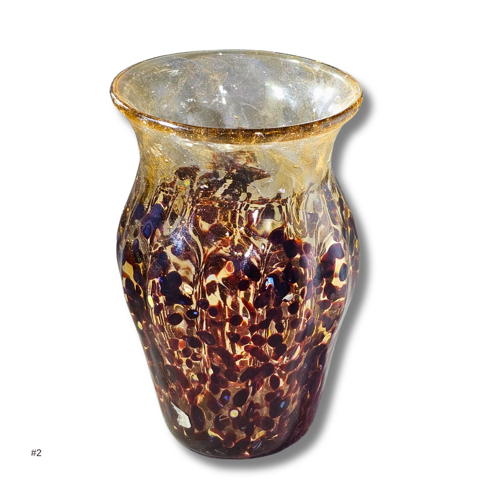 Peacock Olpe Vase – Lake Superior Art Glass