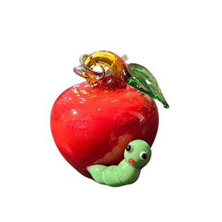 Apple w/ Worm - Glass Dynasty