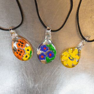 Glass Canvas Pendant