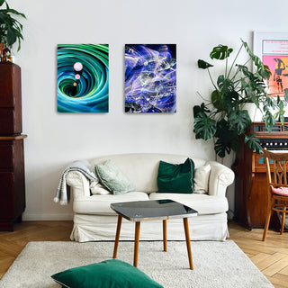 Metal Marble Print
