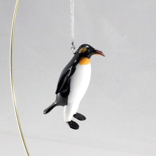 King Penguin Ornament-Dynasty Gallery-christmas,decorative,holiday,king penguin,minnesota,ornament,Ornaments,penguin,tree,white