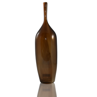 Tall Premium Round Bottle - Amber Brown