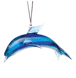 Dolphin Ornament-Dynasty Gallery-bird,bird watcher,birder,blue,blue heron,decorative,dichro,dolphin,heron,minnesota,ocean,ornament,Ornaments