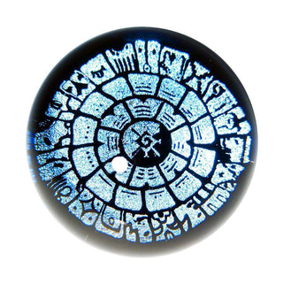 Ancient Calendar Paperweights - Lake Superior Art Glass