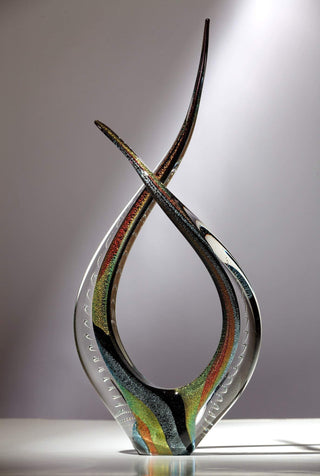 Blaze Sculpture - Lake Superior Art Glass