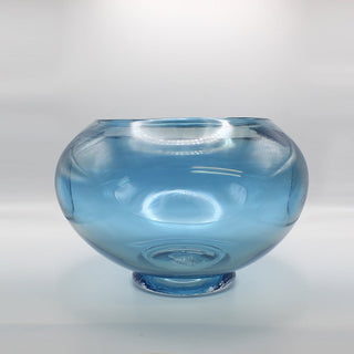 Blue Spectrum Series Closed Bowl - Lake Superior Art Glass