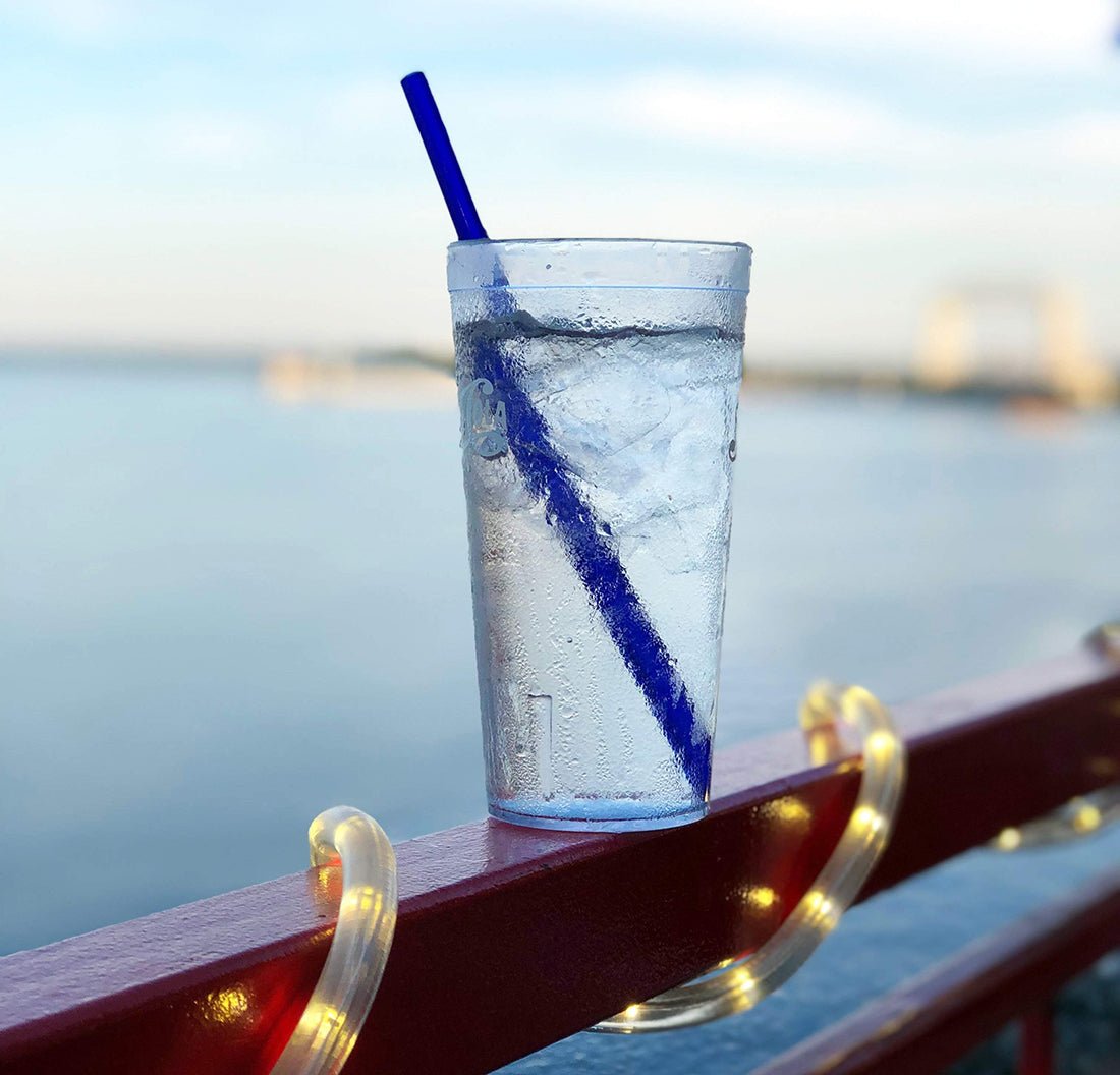 Long Reusable Straws Drinking Glass Heat-Resistant Cocktail Water