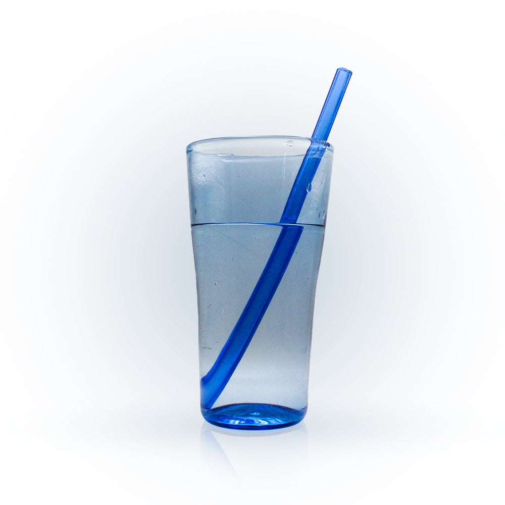 Long Reusable Straws Drinking Glass Heat-Resistant Cocktail Water Bottle