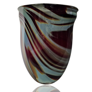Zebra Flat Vase by Jake Speich