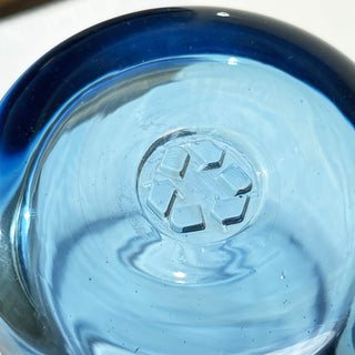 New Life Recycled Blue Glassware - Lake Superior Art Glass