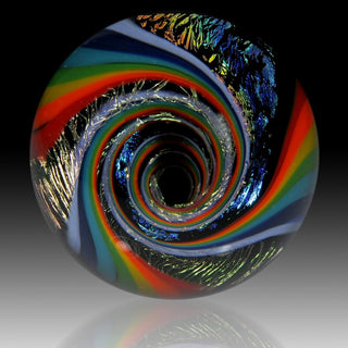 Rainbow Vortex Marble - Lake Superior Art Glass