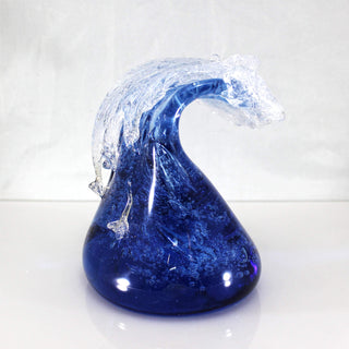 Recycled Glass Wave Sculptures - Lake Superior Art Glass