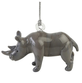 Rhinoceros Ornament - Lake Superior Art Glass