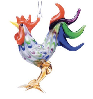 Rooster Ornament - Lake Superior Art Glass