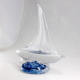 Sailboat Sculpture - Lake Superior Art Glass