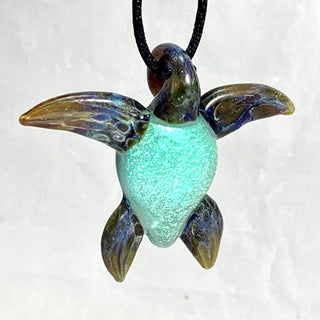 Sea Turtle Pendant - Lake Superior Art Glass
