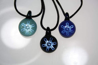 Snowflake Pendant - Lake Superior Art Glass