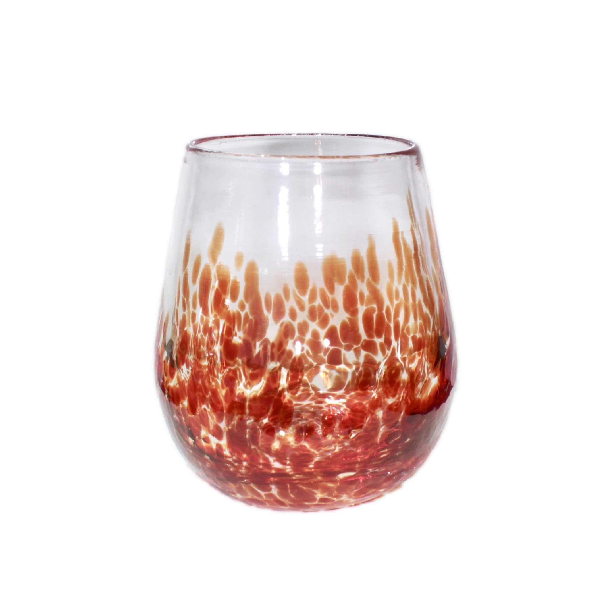 Spill-Free Stemless Sippers : Fragile Studios 'Saturn Wine Glasses
