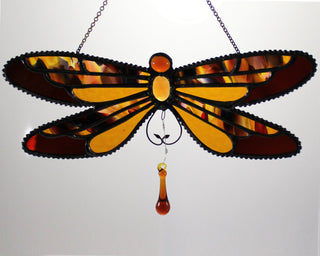 Stained Glass Dancing Dragonfly - Lake Superior Art Glass