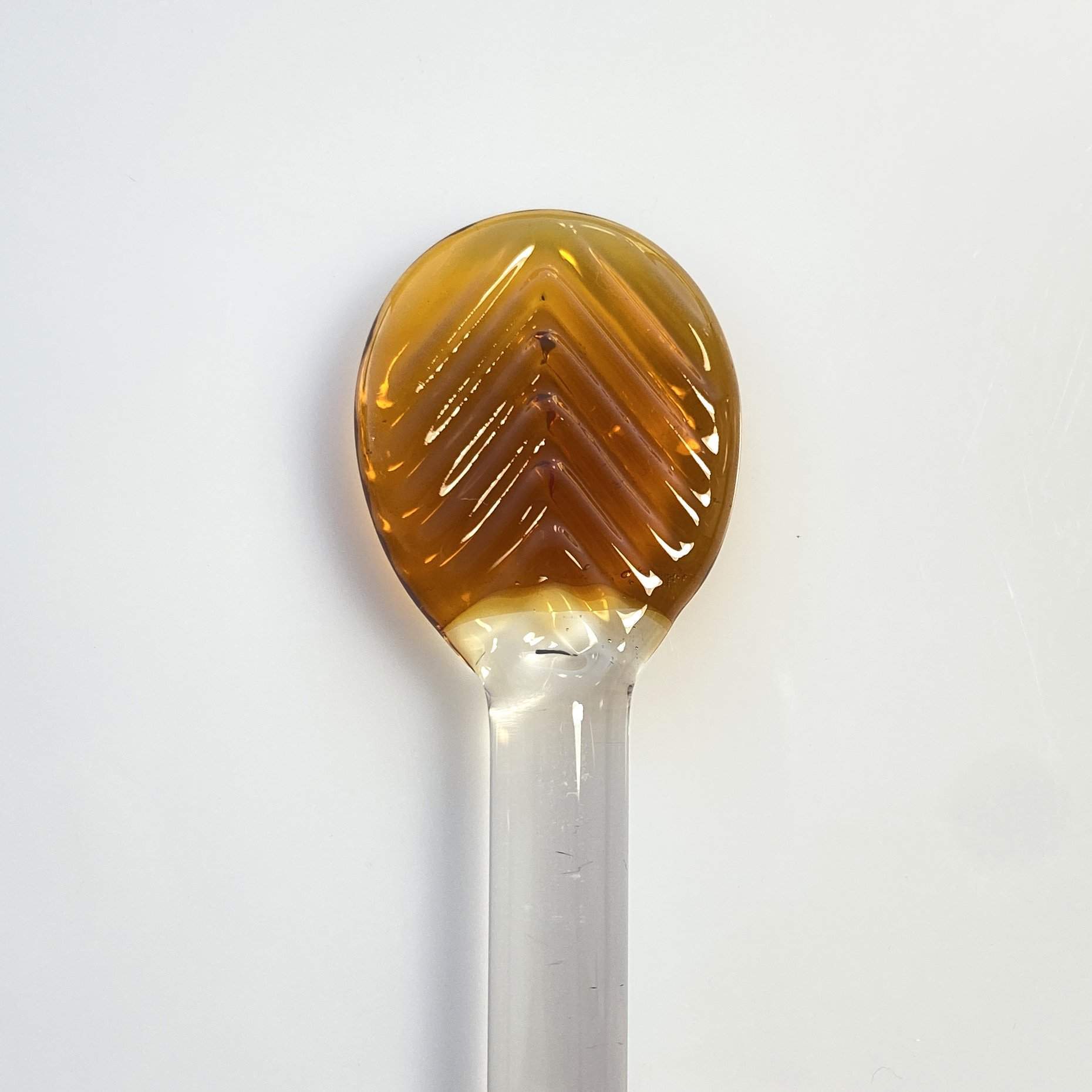 Gold Flake Swizzle Sticks, Set of Glass Stirring Sticks, Fused