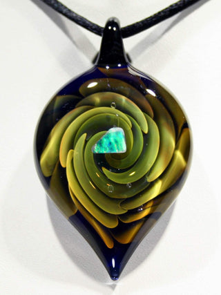Teardrop Signature Pendant - Lake Superior Art Glass