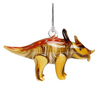 Triceratops Ornament - Lake Superior Art Glass