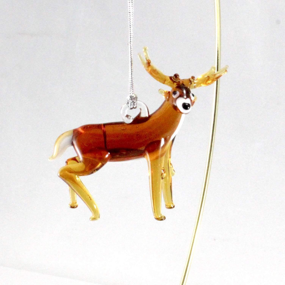 Whitetail Deer Ornament Lake Superior Art Glass